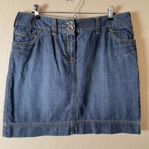 Tommy Hilfiger Jean Skirt Womens‎ Size 10 Blue Denim Mini 5 Pocket 2008